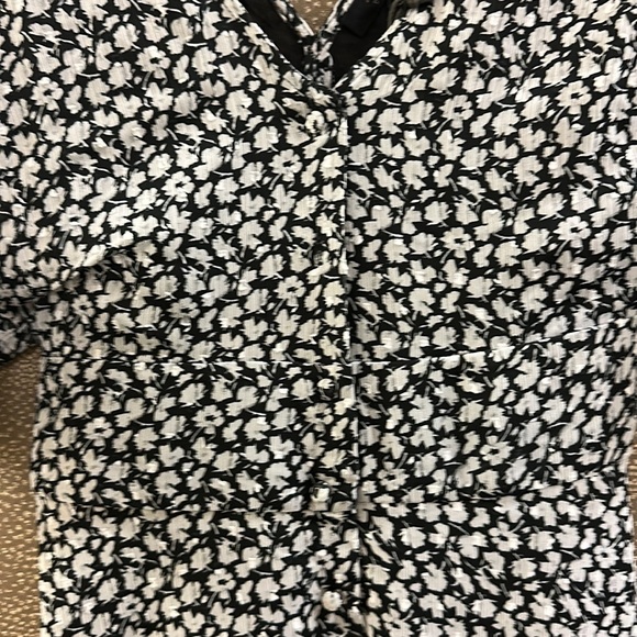 🔥🔥🔥NEW All Saints Ivey Floral Split Sleeve Mini Dress - Picture 9 of 13